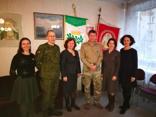 Birutietės ir NATO pajėgų integravimo vieneto vadas Jakob Sogard Larsen susitikimo metu Vilniuje