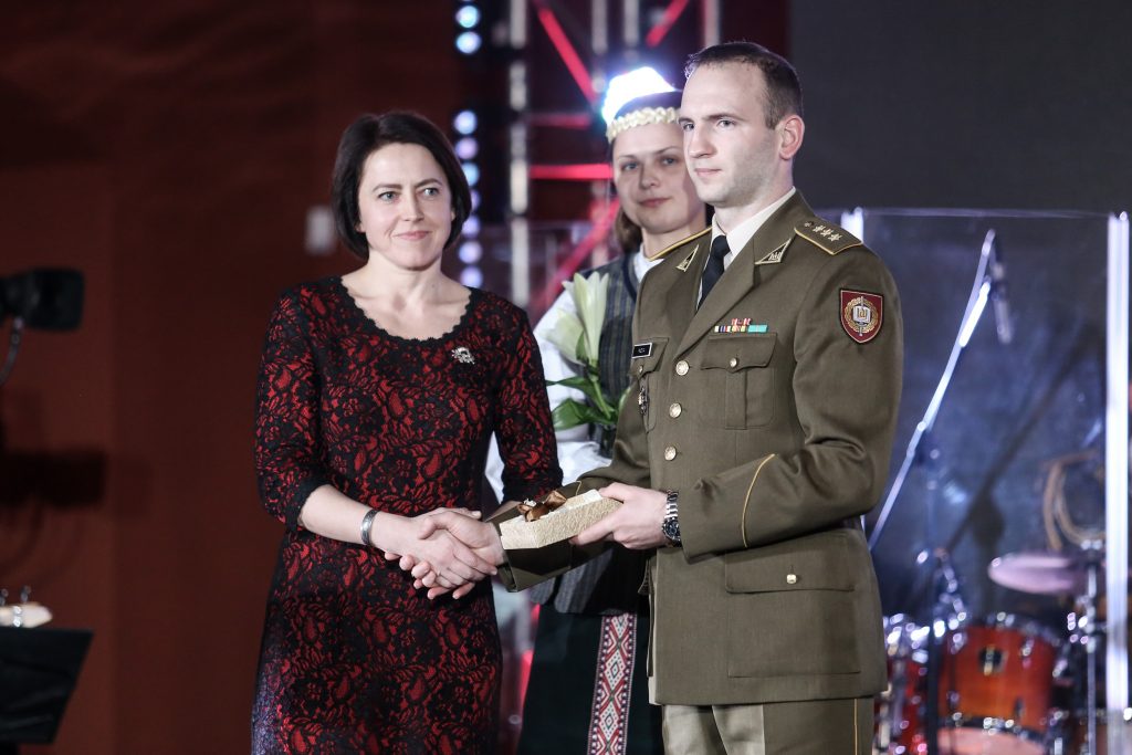 Birutietės Lietuvos karžygio apdovanojimų ceremonijoje 