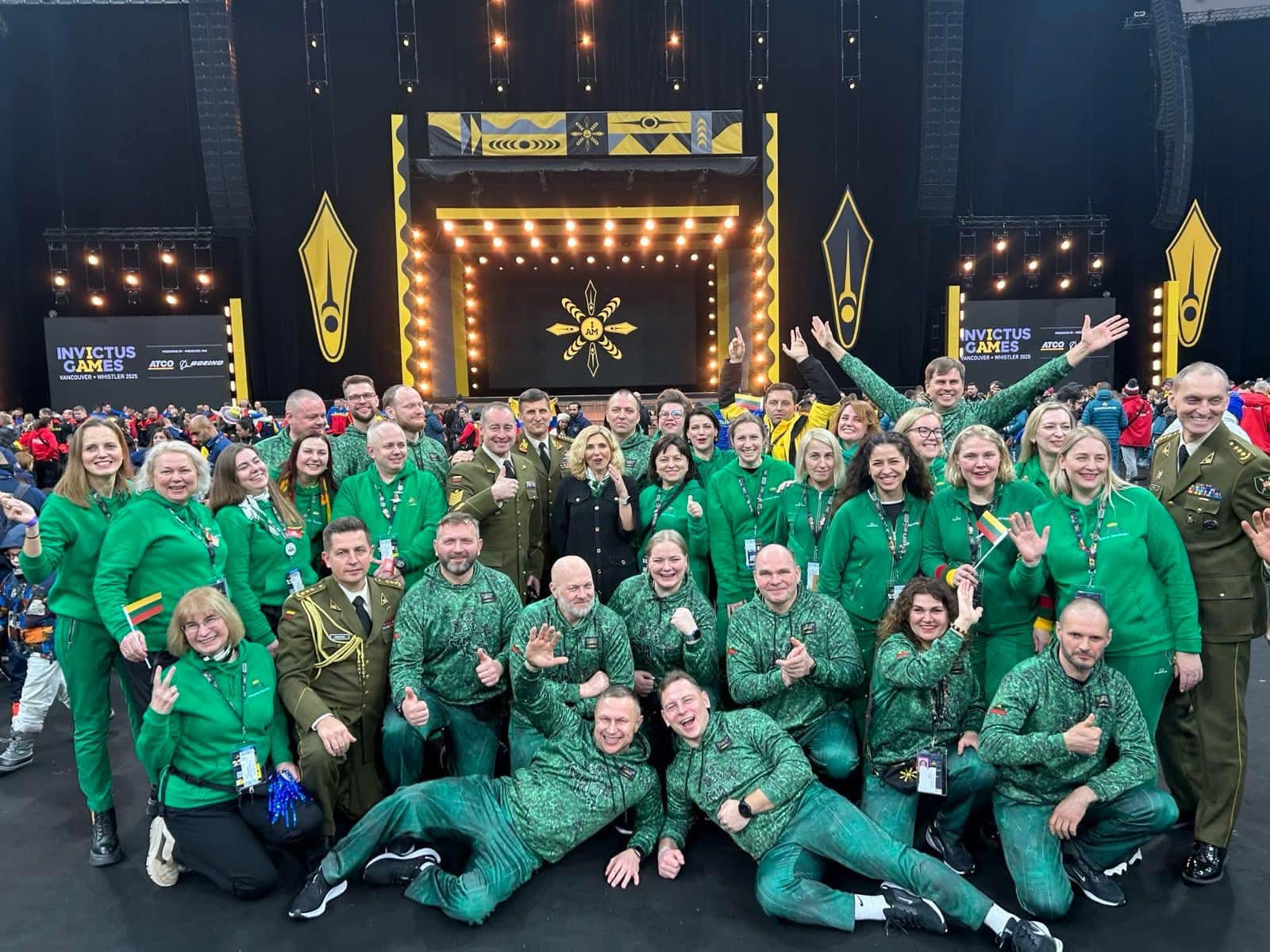Lietuvos komanda Invictus Games 2025 žaidynių atidaryme