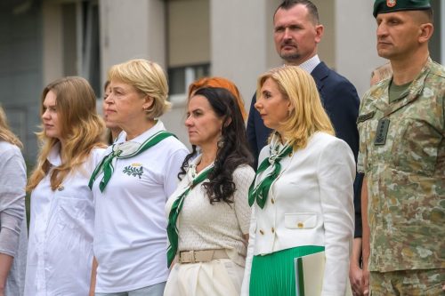 A.Vaikšnorienė stovykloje Ukrainos gynėjų vaikams